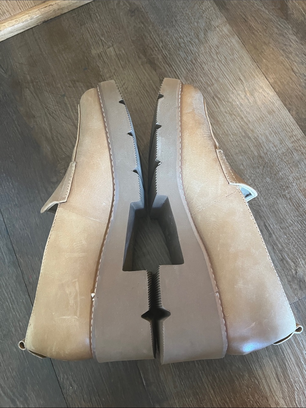 Naturalizer Women's leather Tan Suede Slip-On Loafers SZ 7.5M - Picture 3 of 5